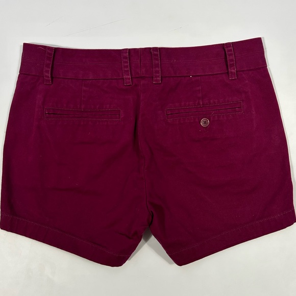 J.Crew Women’s CHINO Shorts In Color Magenta Low Rise Size 4 - Picture 6 of 8